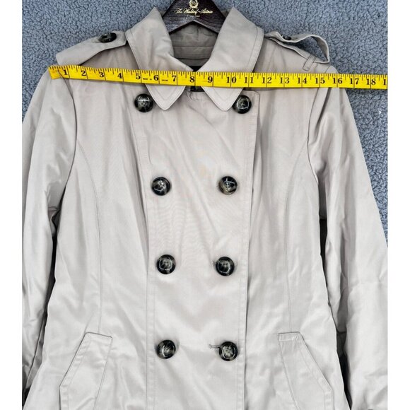 London Fog Women's Khaki Trench with Plaid Insulator Insert Coat Size PL - Picture 2 of 13